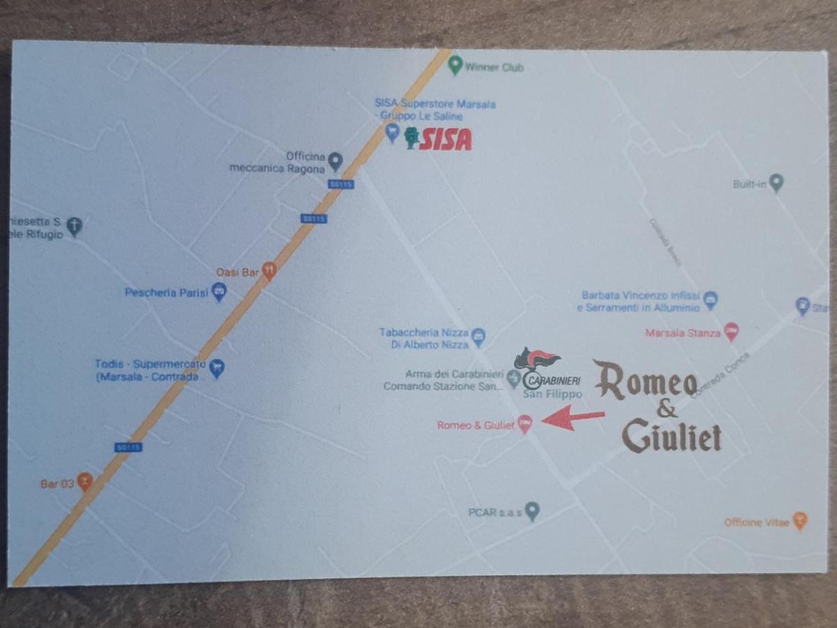 Romeo&Giuliet Hotel Marsala Bagian luar foto